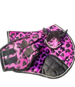 Clearance Ensemble d’équitation rose à motifs léopard Tapis De Dressage|Tapis De Selle