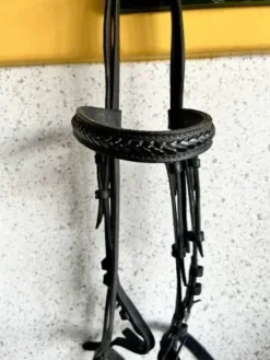 Outlet filet cuit noir cheval Bridons Et Brides·Bridon Cuir