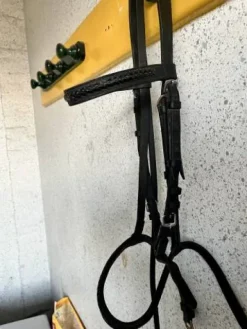 Outlet filet cuit noir cheval Bridons Et Brides·Bridon Cuir