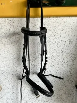 Outlet filet cuit noir cheval Bridons Et Brides·Bridon Cuir