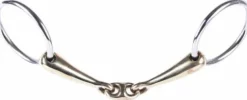 Online Filet de bride double brisure maillechort - - mors inox Mors Et Embouchures