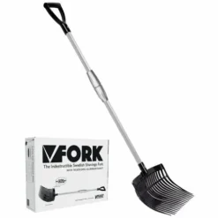 Discount Fourche à copeaux PVC avec manche téléscopique Entretien De L'Écurie·Fourches à Copeaux