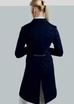 Clearance Frac long de dressage Gun Metal et Crystal - - Élégance et performance Femme Tenue De Concours Femme·Frac De Dressage|Tenue De Concours Homme·Frac De Dressage