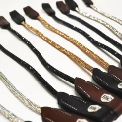 Hot Frontal sparkle Flag's&cup - - cuir avec strass Bridons Et Brides·Frontal