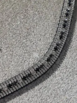 Clearance Frontal strass - , gris et blanc Bridons Et Brides·Frontal