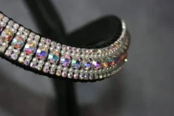 Outlet Frontal strass blanc à reflets et perles Bridons Et Brides·Frontal