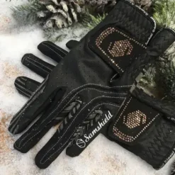 Gants V-Skin Rose Gold Swarovski Femme Gants D'Équitation|Tenue D'Équitation Femme·Gants D'équitation Femme