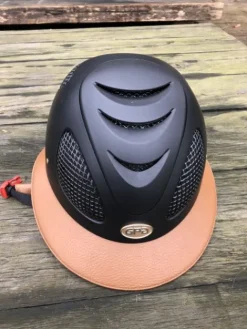 New FIRST LADY LEATHER NOIR/OR Protections De Tête·Casques D'équitation