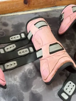 New Guêtres + Protège-boulets HEXA rose – matière imperméab Ensembles Guêtres