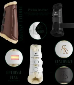 Guêtres antérieurs Royal mouton synthétique Guêtres De Dressage|Guêtres