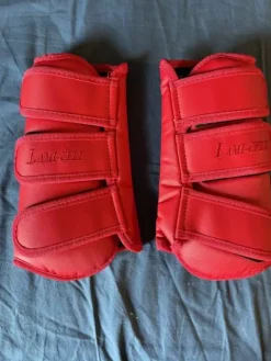 Outlet Guêtres de dressage rouge Guêtres De Dressage|Guêtres