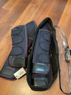 Clearance Guêtres de transport équithème bleu renforcée Guêtres De Transport