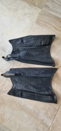 Online Guêtres en cuir noir Guêtres