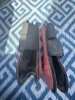 New Guêtres NORTON - Couleur : rouge, néoprène noir, Taille Guêtres