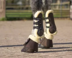 Outlet Guêtres ouvertes Ontario - - Doublure imitation fourrure Guêtres De Dressage|Guêtres