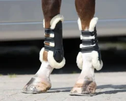 Outlet Guêtres ouvertes Ontario - - Doublure imitation fourrure Guêtres De Dressage|Guêtres