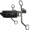 Hot Hackamore cuir branches longues nez rectangle - Jump'in - Cuir havane Mors Et Embouchures