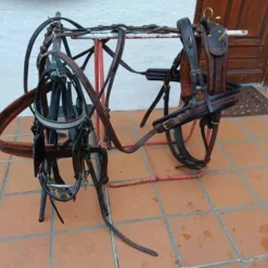 Outlet harnais attelage cuir petit  cheval Harnais D'Attelage|Equipements D'Attelage