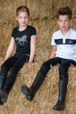 New Haut d'équitation CRYSTAL FOAL - - Manches courtes Enfant Tenue D'Équitation Enfant·T-Shirts équitation Enfant|Tenue D'Équitation Enfant·Polos Et Chemises