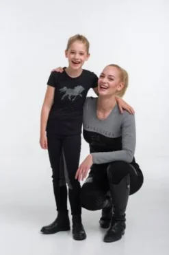 New Haut d'équitation CRYSTAL FOAL - - Manches courtes Enfant Tenue D'Équitation Enfant·T-Shirts équitation Enfant|Tenue D'Équitation Enfant·Polos Et Chemises