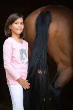 Outlet Haut d'équitation Jumping Star Kids - - Manches lounges Enfant Tenue D'Équitation Enfant·T-Shirts équitation Enfant|Tenue D'Équitation Enfant·Polos Et Chemises