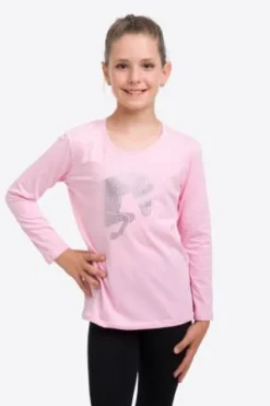 Outlet Haut d'équitation Jumping Star Kids - - Manches lounges Enfant Tenue D'Équitation Enfant·T-Shirts équitation Enfant|Tenue D'Équitation Enfant·Polos Et Chemises