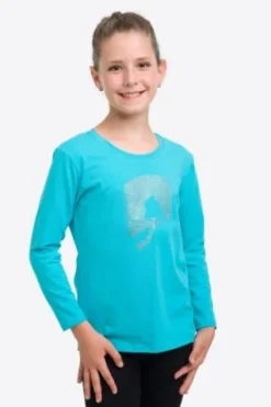Outlet Haut d'équitation Jumping Star Kids - - Manches lounges Enfant Tenue D'Équitation Enfant·T-Shirts équitation Enfant|Tenue D'Équitation Enfant·Polos Et Chemises