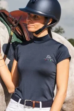 Outlet Haut d'équitation SERENE - - Manches courtes Femme Tenue D'Équitation Femme·T-Shirts équitation Femme|Tenue D'Équitation Femme·Polos Et Chemises