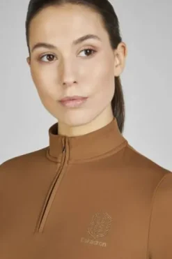 Outlet Haut manches longues zip heritage 2024 - Femme Tenue D'Équitation Femme·Polos Et Chemises