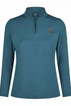 Outlet Haut manches longues zip heritage 2024 - Femme Tenue D'Équitation Femme·Polos Et Chemises