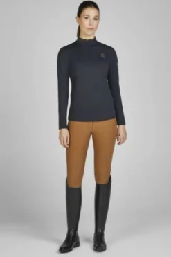 Outlet Haut manches longues zip heritage 2024 - Femme Tenue D'Équitation Femme·Polos Et Chemises