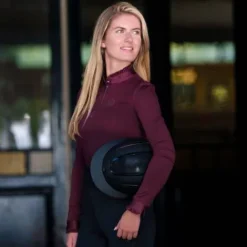 Haut technique manches longues Anna Figue - Femme Tenue D'Équitation Femme·Polos Et Chemises