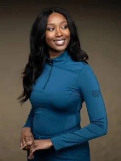 Sale Haut Vision Top Blue Meadow - - Polyester recyclé Femme Tenue D'Équitation Femme·Polos Et Chemises