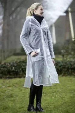 New Impermeable transparent avec fente Vêtements De Pluie