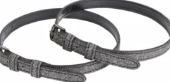 New Lanières d'éperons cuir black glitter - Harry's Horse Eperons|Éperons