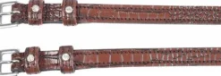 Best Lanières d'éperons cuir croco marron - Harry's Horse Eperons|Éperons