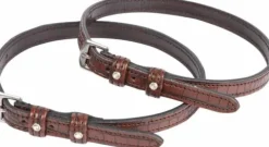 Best Lanières d'éperons cuir croco marron - Harry's Horse Eperons|Éperons
