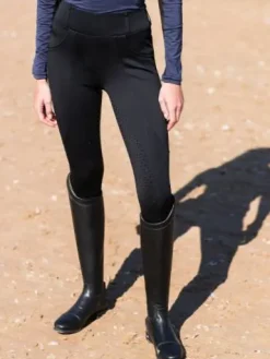 Online Legging Dressage Supreme Black Edition Compression - Femme Tenue D'Équitation Femme·Leggings D'équitation