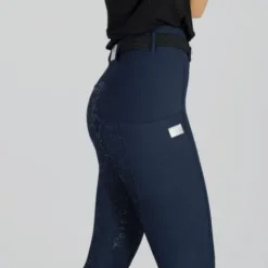 Hot Legging Marine Argent - Femme Tenue D'Équitation Femme·Leggings D'équitation