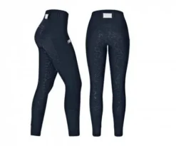Hot Legging Marine Argent - Femme Tenue D'Équitation Femme·Leggings D'équitation