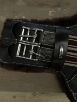 Clearance - sangle bavette « mouton » cuir marron - 45cm Sangles