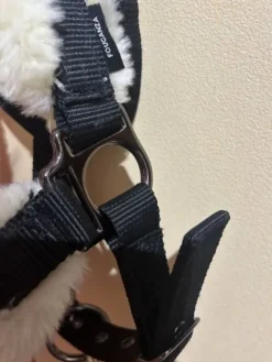 Online Licol à moumoute noir avec la longe Licols Et Longes