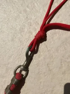 Sale Licol en corde rouge avec longe Licols Et Longes