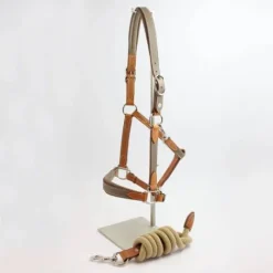 Licol Haut de Gamme en cuir + Longe - Licols Et Longes