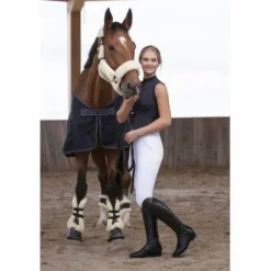 Outlet Licol mouton Equi-Thème Teddy Ecru et noir Licols Et Longes