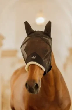 Hot Masque anti-mouche Skin Friendly avec oreilles - Kentucky - Confort optimal Masques Anti-Mouches