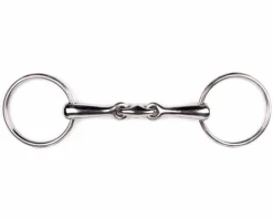 Online Mors 2 anneaux double brisure - - inox 17mm Mors Et Embouchures