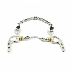 Clearance Mors Ashleigh à rouleaux avec passage de langue bloqué - Jump'in Mors Et Embouchures