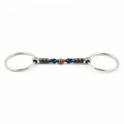 Sale Mors Blue Steel double brisure et incrustation cuivre Mors Et Embouchures