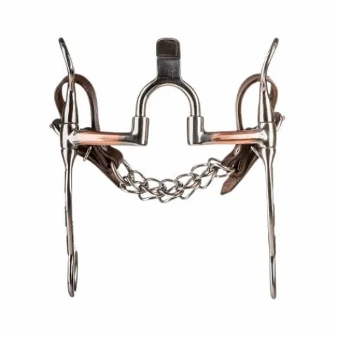 Discount Mors correcteur barres en cuivre et branches moyennes gravées 11mm Mors Western|Mors Et Embouchures